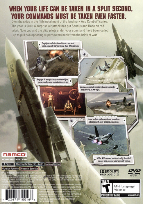 Ace Combat 5: The Unsung War – PlayStation 2 (PS2) - for just $10.99! 