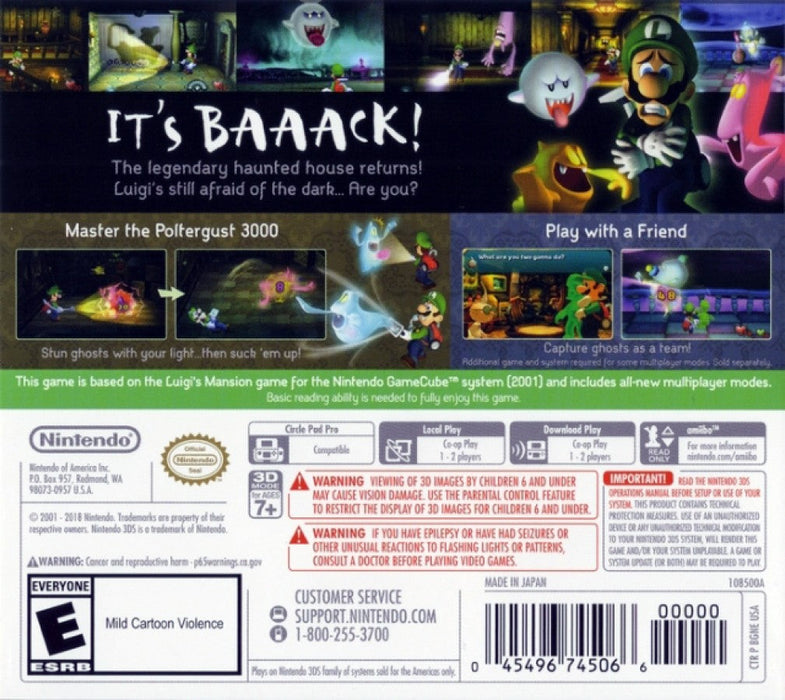 Luigi's Mansion – Nintendo 3DS (3DS) - for just $39.99! 