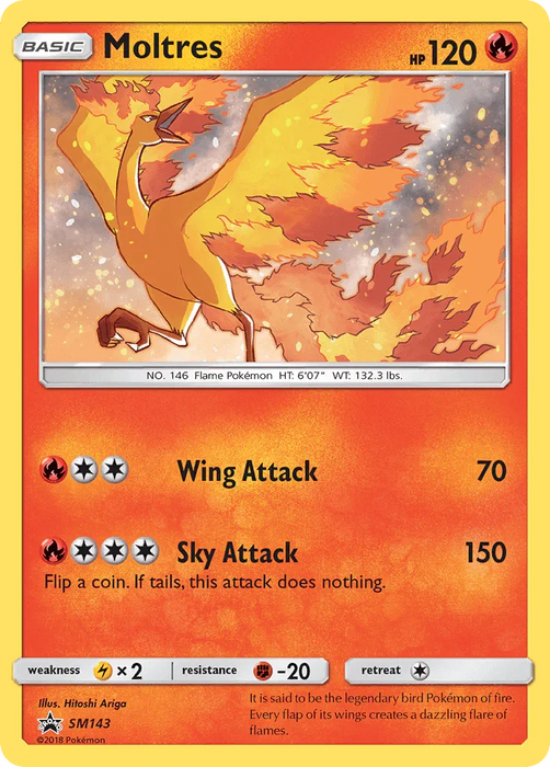 Moltres (SM143) [Sun & Moon: Black Star Promos] - for just $4! 