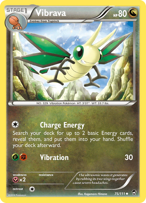 Vibrava (75/111) [XY: Furious Fists] - for just $0.15! 