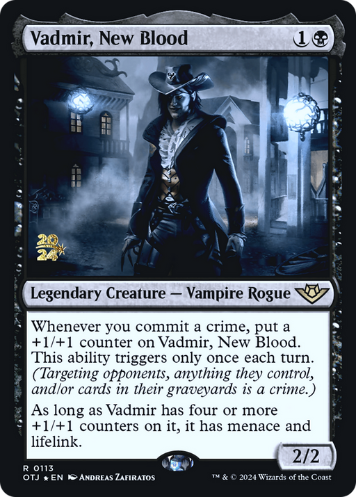Vadmir, New Blood (PRE-113) - Outlaws of Thunder Junction Promos Foil - for just $0.17! 