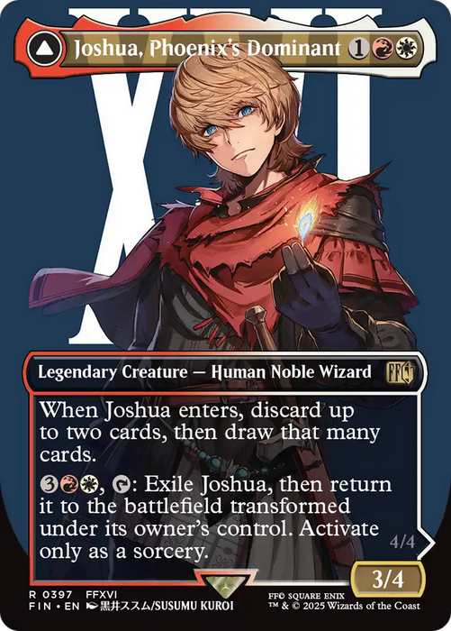 Joshua, Phoenix's Dominant // Phoenix, Warden of Fire (FIN-397) - FINAL FANTASY: (enchantment) (Borderless) - for just $1.34! 