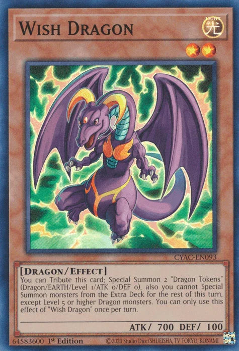 Wish Dragon [CYAC-EN093] Super Rare - for just $0.10! 