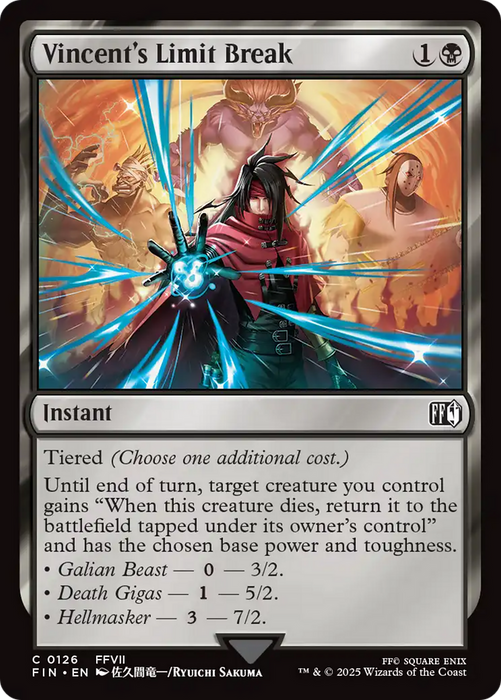 Vincent's Limit Break (FIN-126) - FINAL FANTASY Foil - for just $0.07! 