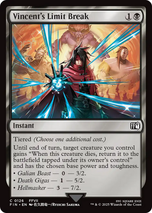 Vincent's Limit Break (FIN-126) - FINAL FANTASY Foil - for just $0.07! 