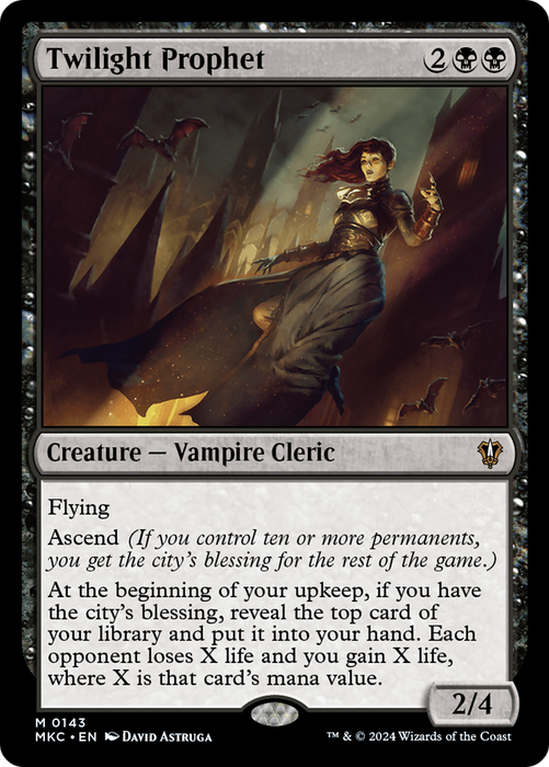 Twilight Prophet (MKC-143) - Murders at Karlov Manor Commander - for just $1.34! 