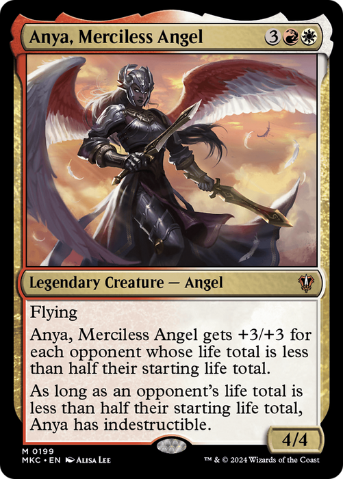 Anya, Merciless Angel (MKC-199) - Murders at Karlov Manor Commander - for just $0.10! 