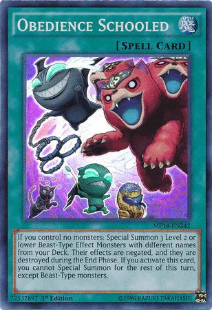 Obedience Schooled [MP14-EN242] Super Rare - for just $0.90! 