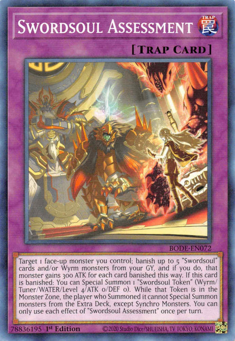 Swordsoul Assessment [BODE-EN072] Common - for just $0.10! 