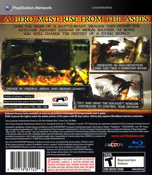 Lair – PlayStation 3 (PS3) - for just $7.99! 