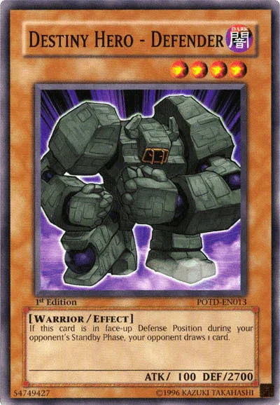 Destiny Hero - Defender [POTD-EN013] Common - for just $0.15! 