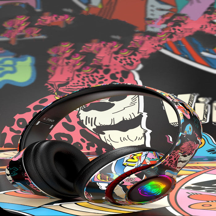 Graffiti Wireless Bluetooth Headset Mobile Phone Wireless Sports Gaming Headset - for just $71.94! 