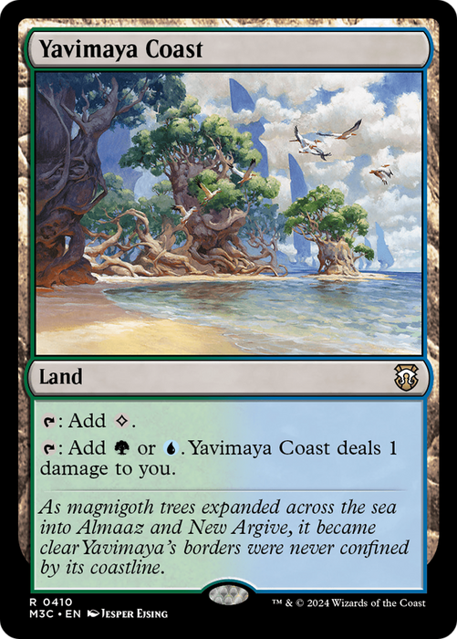 Yavimaya Coast (Ripple Foil) [Modern Horizons 3 Commander] - Just $0.40! Shop now at Retro Gaming of Denver