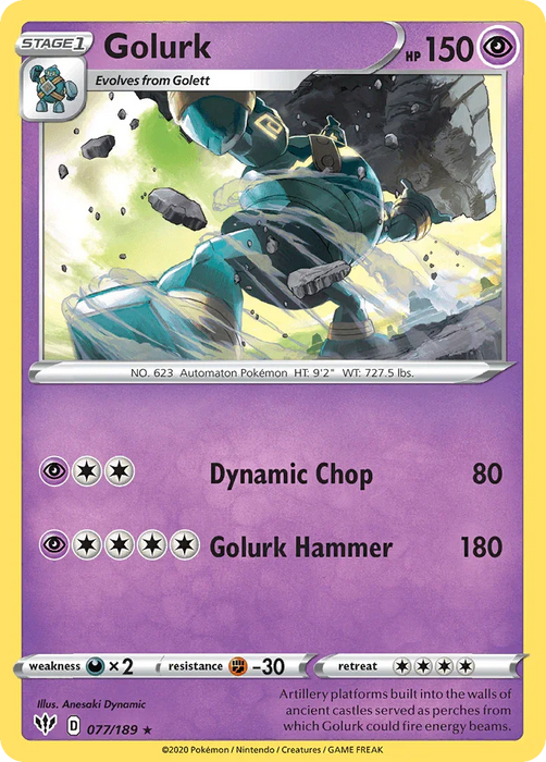 Golurk (077/189) [Sword & Shield: Darkness Ablaze] - for just $0.10! 