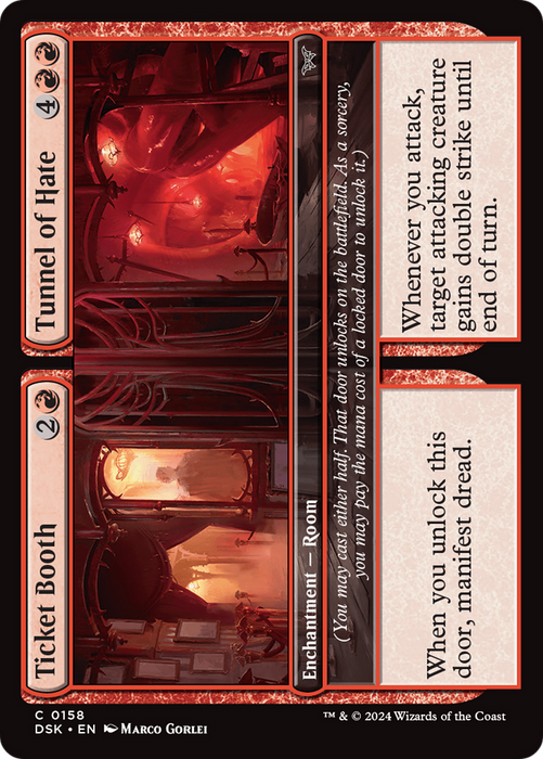 Ticket Booth // Tunnel of Hate (DSK-158) - Duskmourn: House of Horror - for just $0.02! 