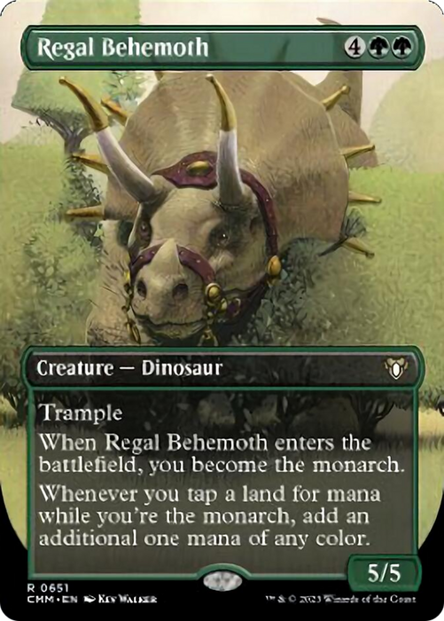 Regal Behemoth (Borderless Alternate Art) [Commander Masters] - Just $0.23! Shop now at Retro Gaming of Denver