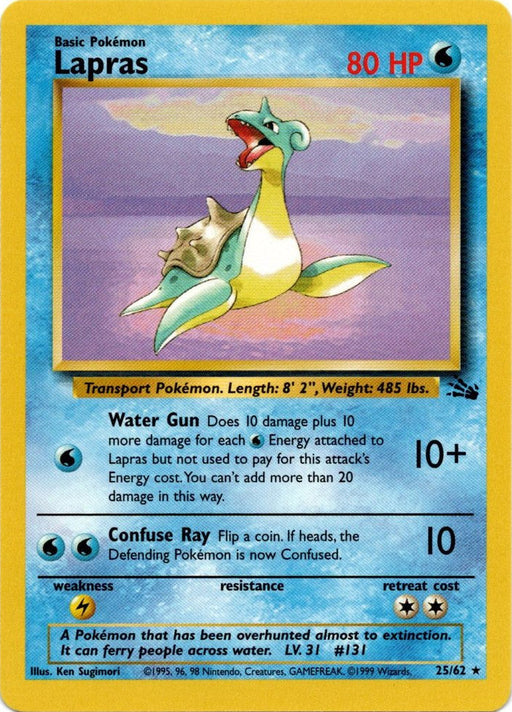 Lapras (25/62) [Fossil Unlimited] - Just $1.25! Shop now at Retro Gaming of Denver