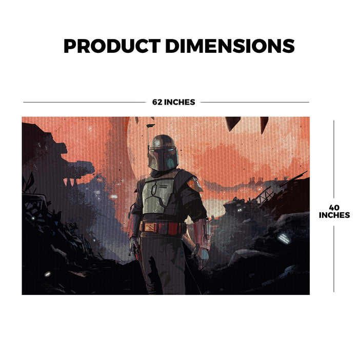 Boba Fett Star Wars inspired Gaming Rug - 62x40 inches - for just $44.99! 