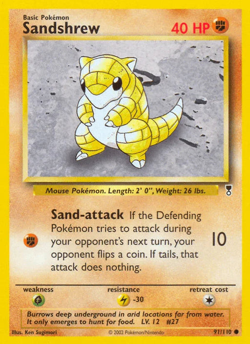 Sandshrew (91/110) [Legendary Collection] - for just $0.25! 