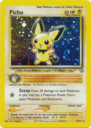 Pichu (12/111) [Neo Genesis Unlimited] - Just $12.25! Shop now at Retro Gaming of Denver