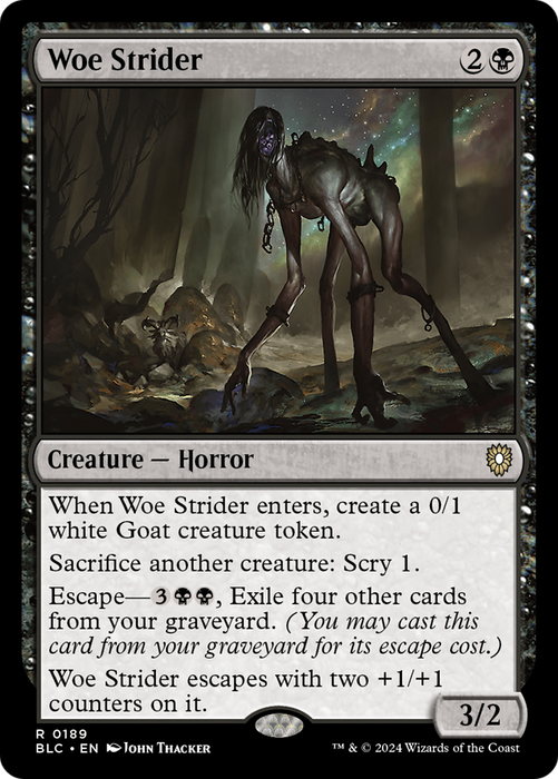 Woe Strider (BLC-189) - Bloomburrow Commander - for just $0.09! 