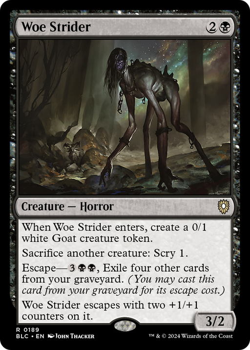 Woe Strider (BLC-189) - Bloomburrow Commander - for just $0.09! 