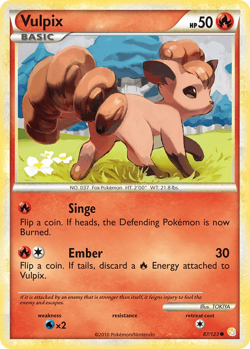Vulpix (87/123) [HeartGold & SoulSilver: Base Set] - for just $1.25! 