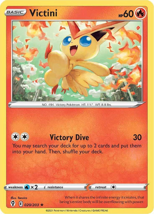 Victini (020/203) [Sword & Shield: Evolving Skies] - for just $0.15! 