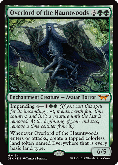 Overlord of the Hauntwoods (DSK-194) - Duskmourn: House of Horror: (enchantment) - for just $2.73! 
