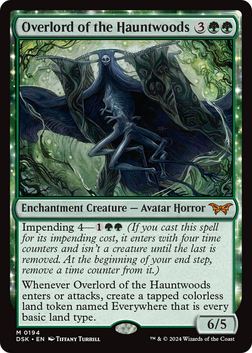 Overlord of the Hauntwoods (DSK-194) - Duskmourn: House of Horror: (enchantment) - for just $2.73! 