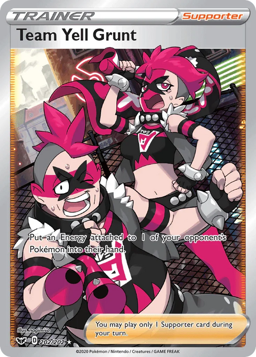 Team Yell Grunt (202/202) [Sword & Shield: Base Set] - for just $1.30! 