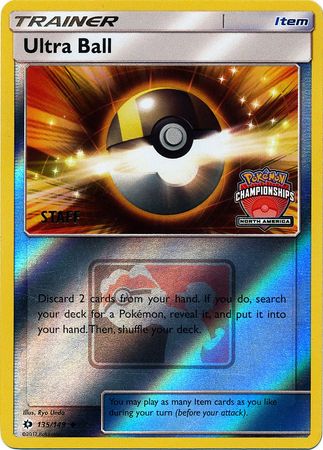 Ultra Ball (135/149) (NA Championship Promo Staff) [Sun & Moon: Base Set] - Just $31.50! Shop now at Retro Gaming of Denver