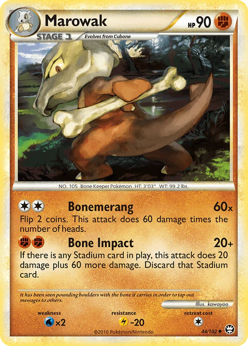 Marowak (44/102) [HeartGold & SoulSilver: Triumphant] - for just $0.30! 