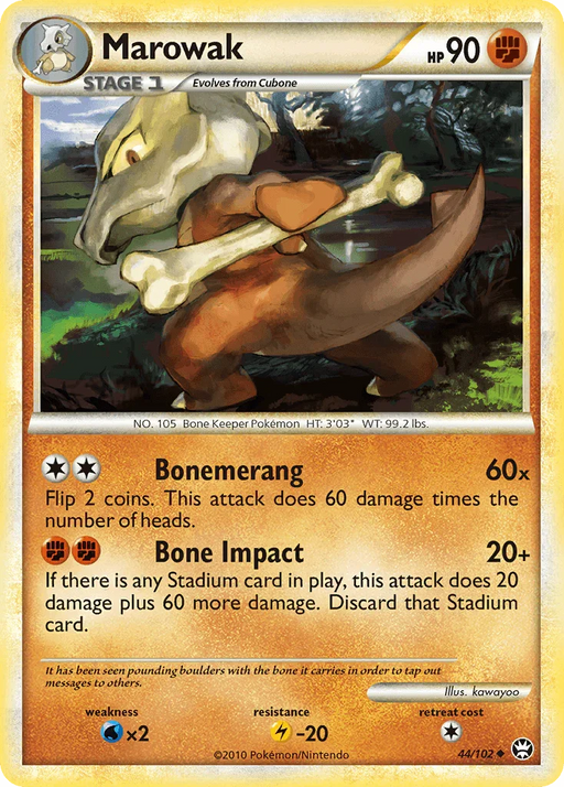 Marowak (44/102) [HeartGold & SoulSilver: Triumphant] - for just $0.40! 