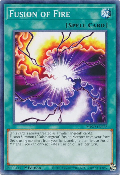 Fusion of Fire [MP20-EN025] Common - for just $0.10! 