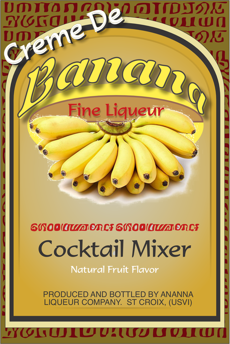 Creme De Bananna Single Self Adhesive Label - Royalty Free for Film Use - for just $3! 