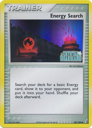 Energy Search (86/100) (Stamped) [EX: Crystal Guardians] - for just $2.45! 