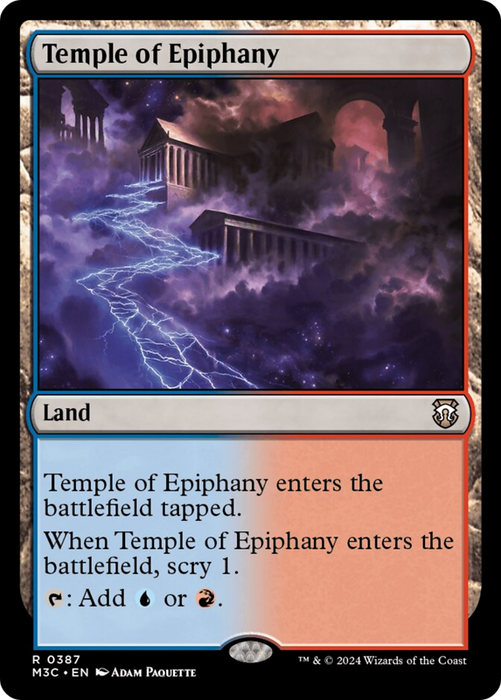 Temple of Epiphany (Ripple Foil) [Modern Horizons 3 Commander] - Just $0.15! Shop now at Retro Gaming of Denver