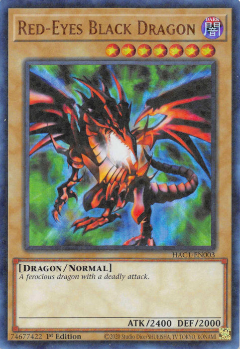 Red-Eyes Black Dragon (Duel Terminal) [HAC1-EN003] Parallel Rare - for just $0.25! 