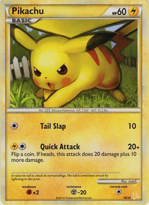 Pikachu (16/30) [HeartGold & SoulSilver: Trainer Kit - Raichu] - for just $3.20! 