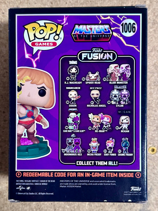 Tom Cook Signed He-Man Masters Of The Universe Funko Pop! #1006 With JSA COA - for just $100! 