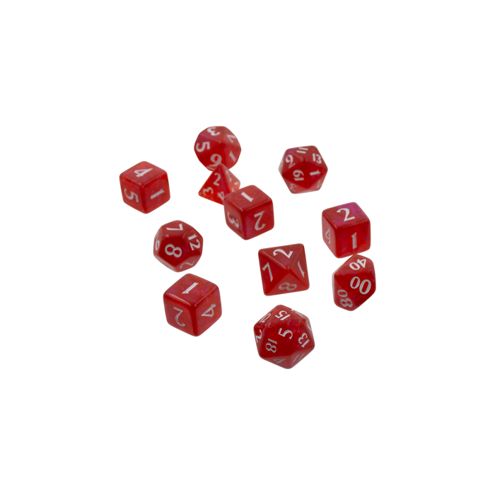 Ultra PRO: 11-Dice Set - Eclipse (Apple Red) - Just $9.95! Shop now at Retro Gaming of Denver