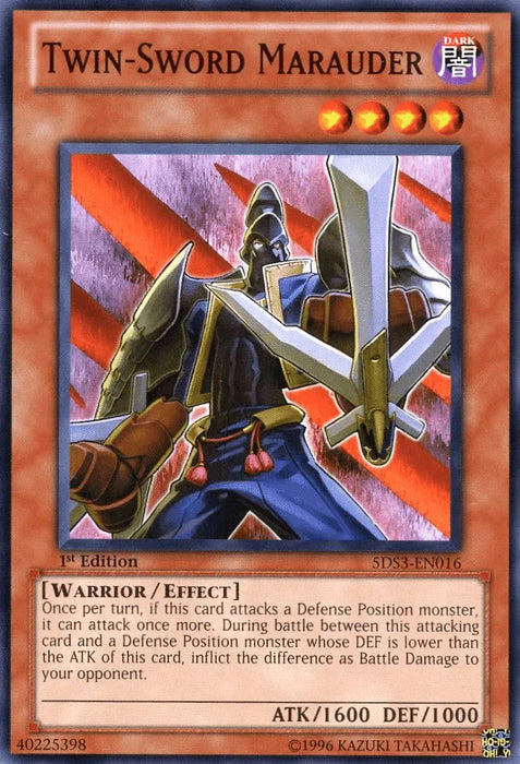 Twin-Sword Marauder [5DS3-EN016] Common - for just $0.10! 