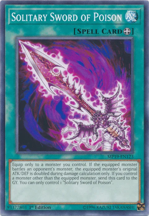 Solitary Sword of Poison [MP19-EN123] Common - for just $0.10! 