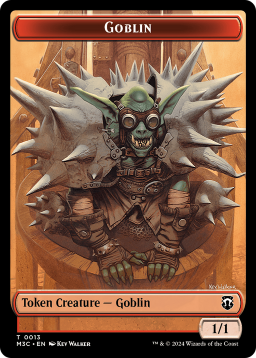 Tarmogoyf (Ripple Foil) // Goblin Double-Sided Token [Modern Horizons 3 Commander Tokens] - Just $2.70! Shop now at Retro Gaming of Denver