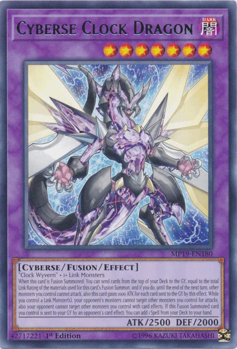 Cyberse Clock Dragon [MP19-EN180] Rare - for just $0.10! 