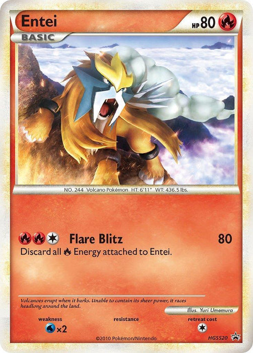 Entei (HGSS20) [HeartGold & SoulSilver: Black Star Promos] - for just $22.35! 