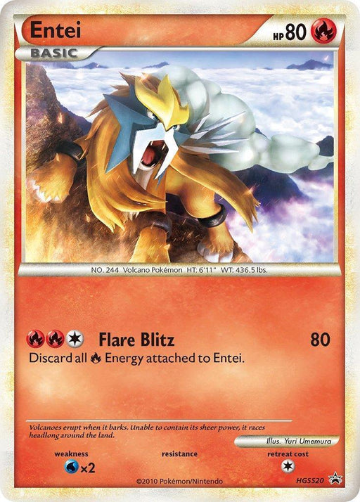 Entei (HGSS20) [HeartGold & SoulSilver: Black Star Promos] - for just $28.60! 
