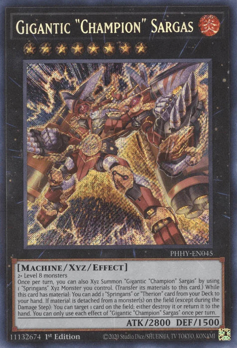 Gigantic "Champion" Sargas [PHHY-EN045] Secret Rare - for just $3.15! 