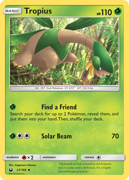 Tropius (21/168) [Sun & Moon: Celestial Storm] - for just $0.15! 